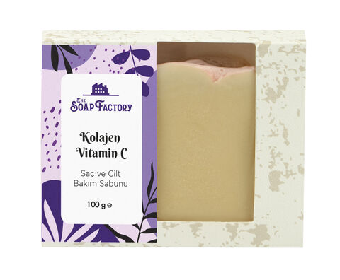 The Soap Factory Artizan Seri Kolajen-C Vitamini Sabun 100 g x 3 Adet - 4