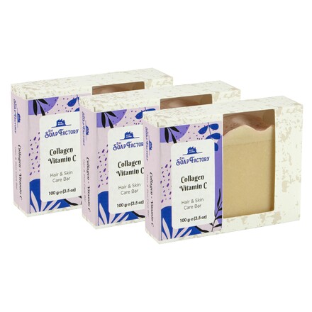 The Soap Factory Artizan Seri Kolajen-C Vitamini Sabun 100 g x 3 Adet 